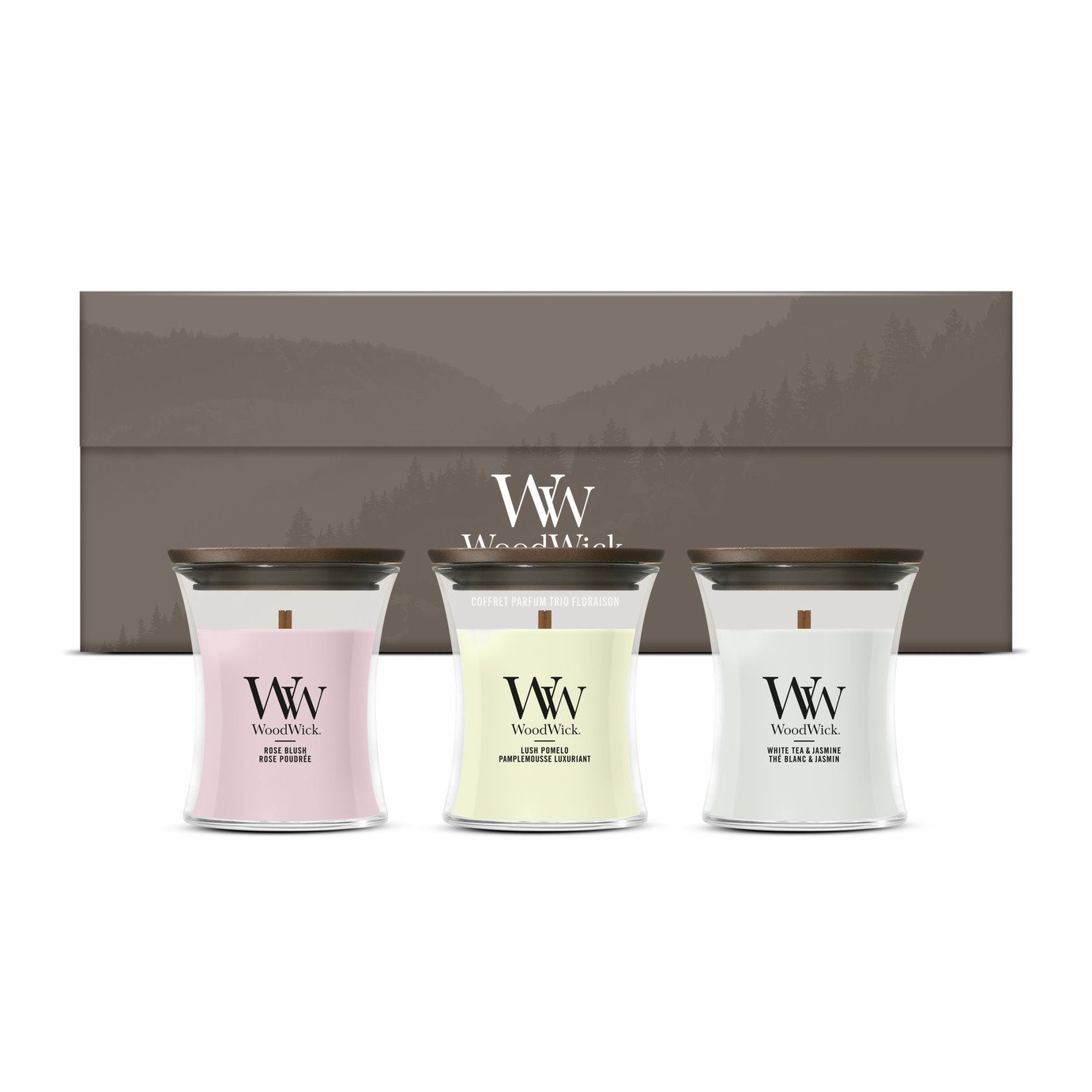 WoodWick Floral Mini Pack of 3 Candle Gift Set