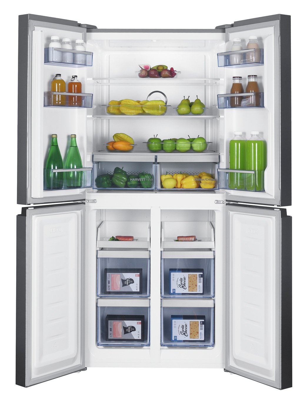 Beko GN15880VPZ American Fridge Freezer - Black Steel