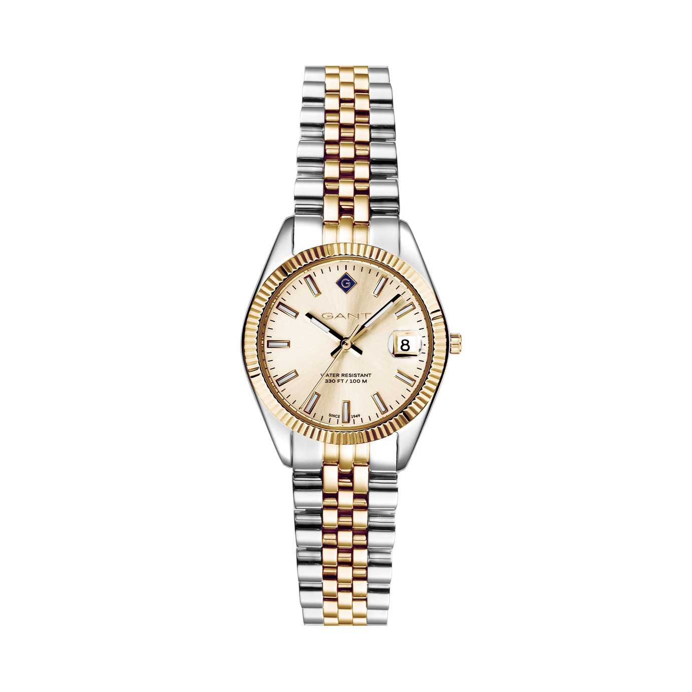 Gant Sussex Mini Ladies Gold Dial Two Tone Bracelet Watch