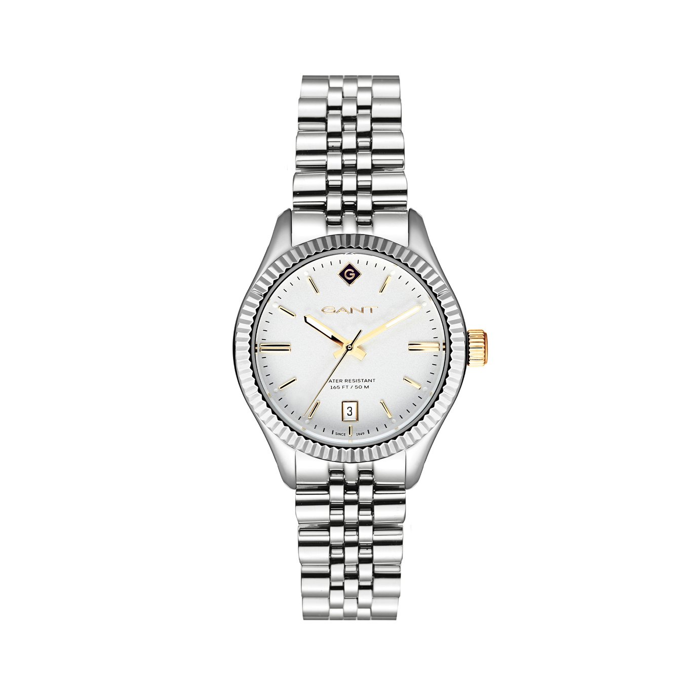 Gant Sussex Ladies White Dial Stainless Steel Bracelet Watch