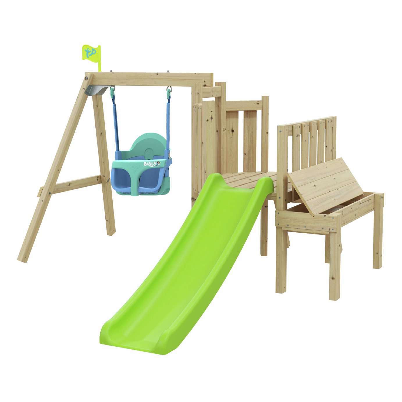 Bluey Toddler Tower 4 in 1 Quadpod with Slide