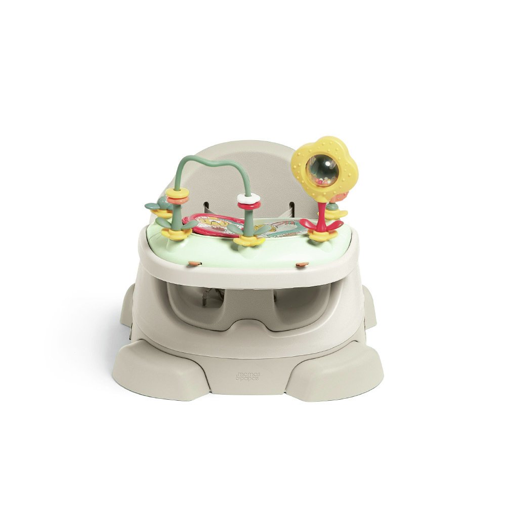 Mamas & Papas 3-in-1 Baby Floor And Booster Seat with Tray- Clay