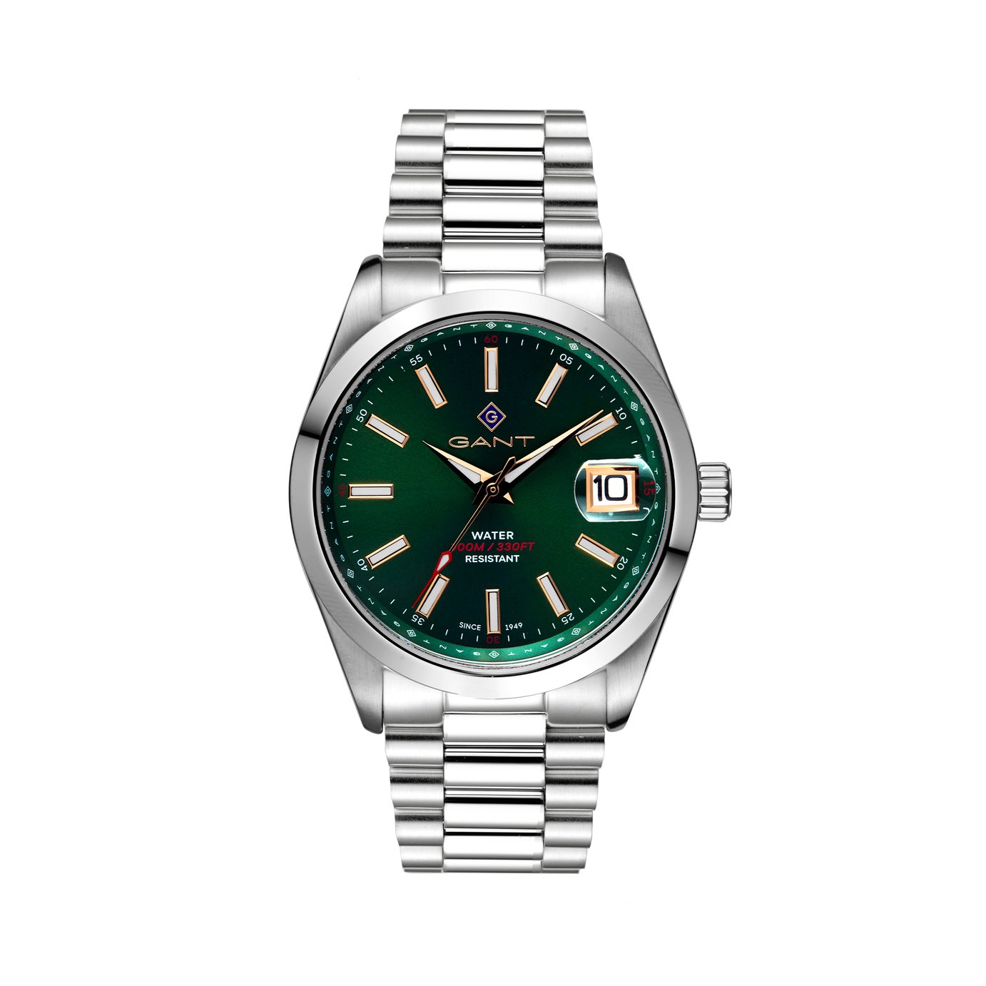 Gant Eastham Men's Green Dial Stainless Steel Bracelet Watch