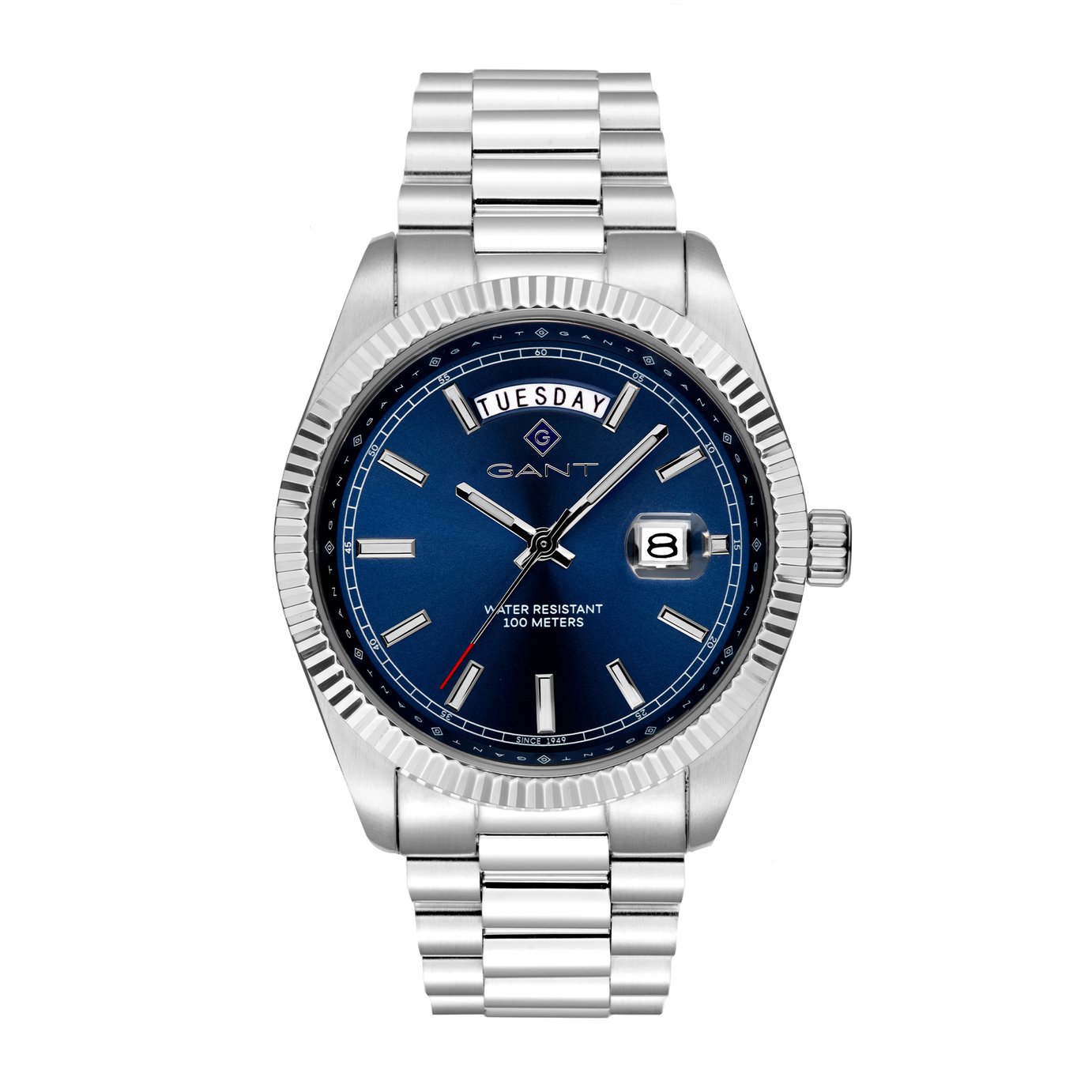 Gant Fairfax Wide Men's Blue Dial Stainless Steel Bracelet Watch