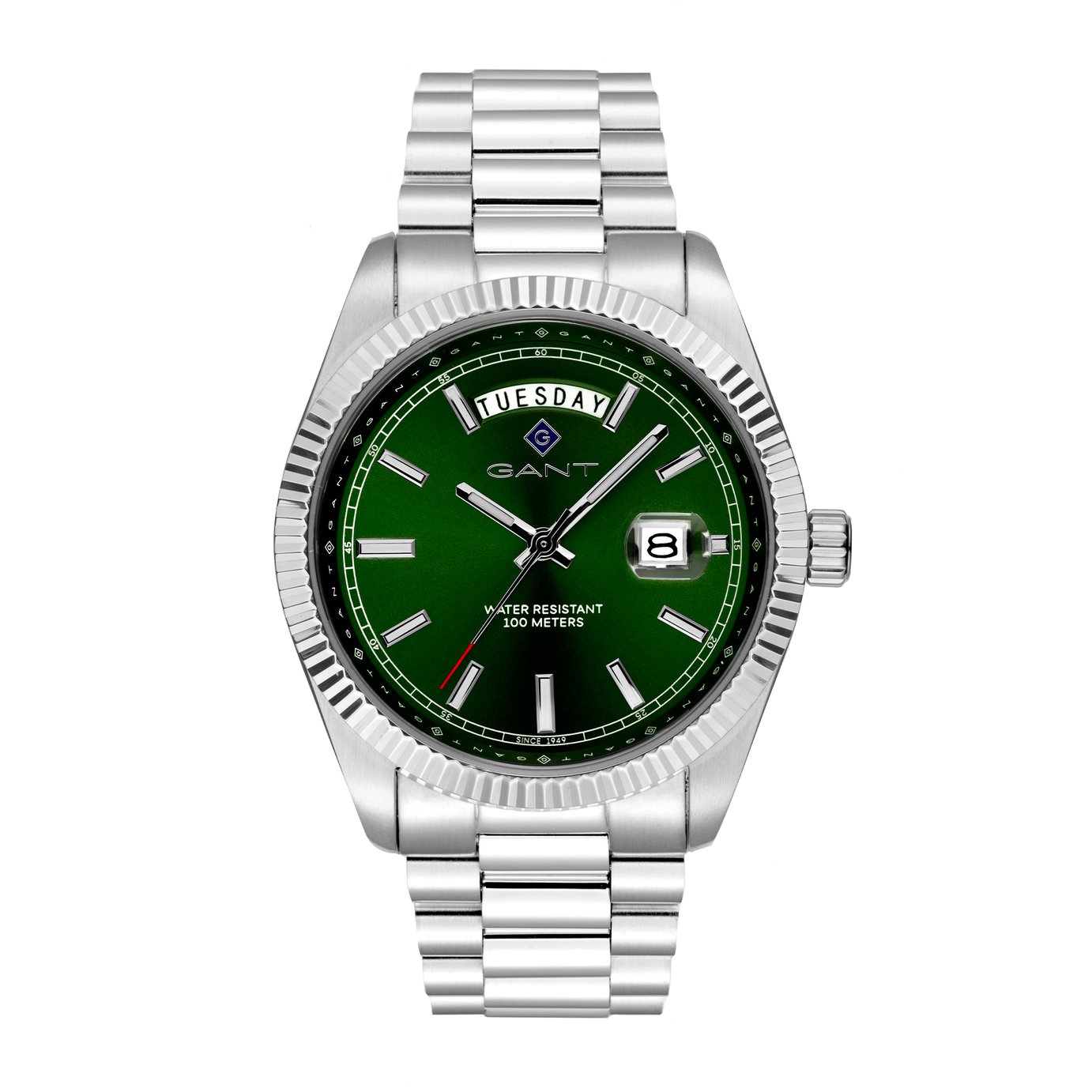 Gant Fairfax Wide Men's Green Dial Stainless Steel Bracelet Watch