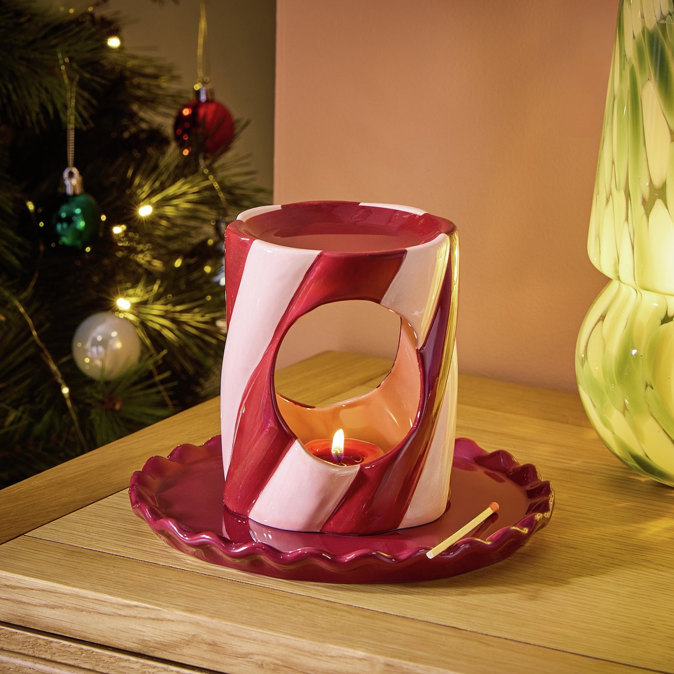 Argos Home Red Twist Oil Burner