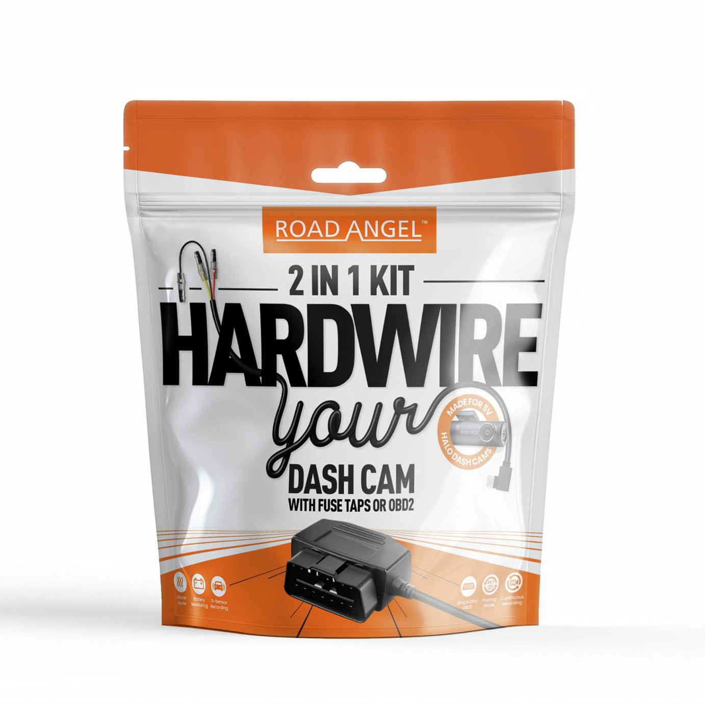 Road Angel RSD64 Hardwire Kit Bundle