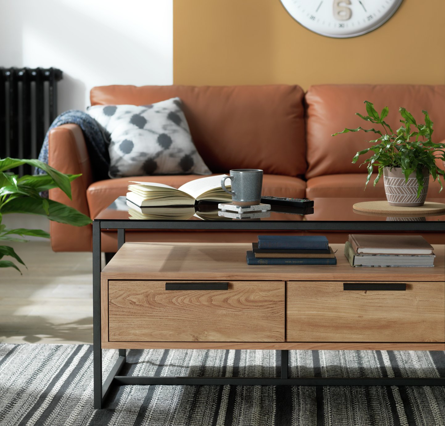 Habitat Nomad Oak Veneer Coffee Table - Natural