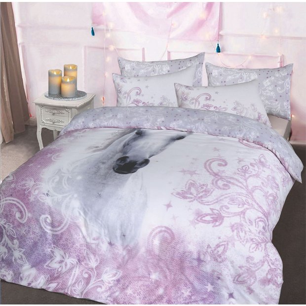 Buy Argos Home Pretty Unicorn Bedding Set Single Duvet Cover