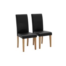 Argos Home Pair of Midback Dining Chairs - Black