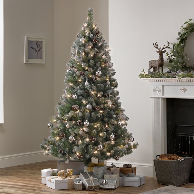 Buy Argos Home 6ft Oscar Pre Lit Christmas Tree Green Christmas Trees Argos