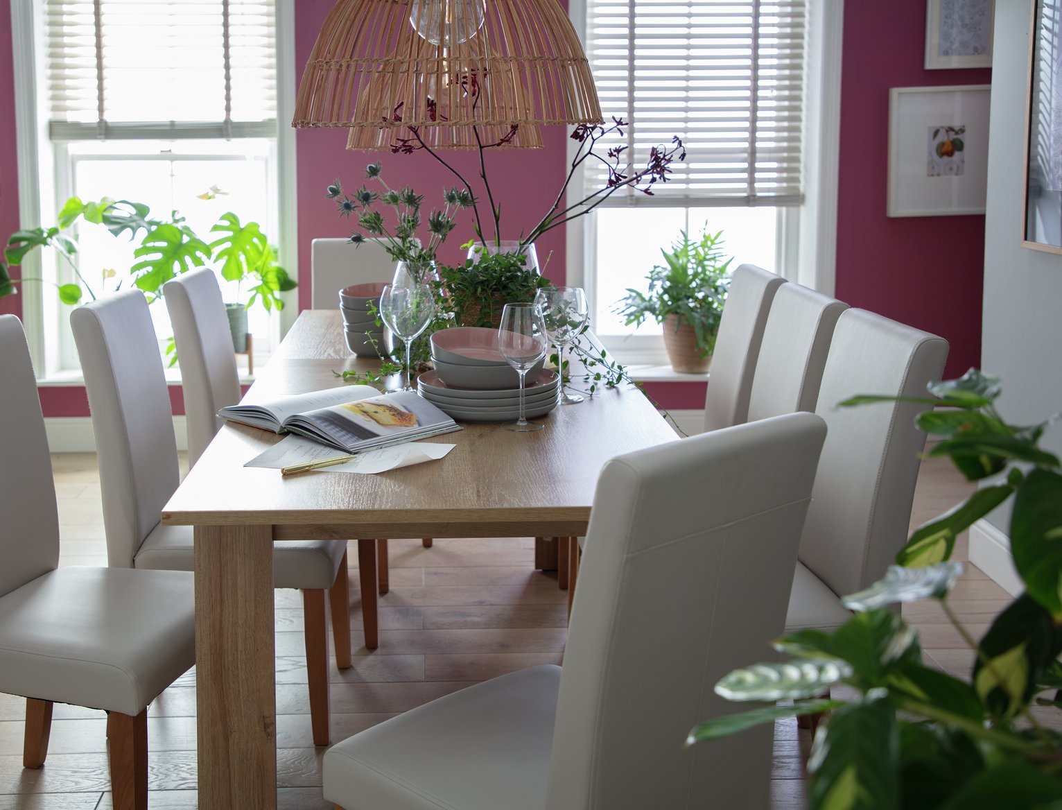 Argos Home Miami Extending Dining Table & 8 Chairs