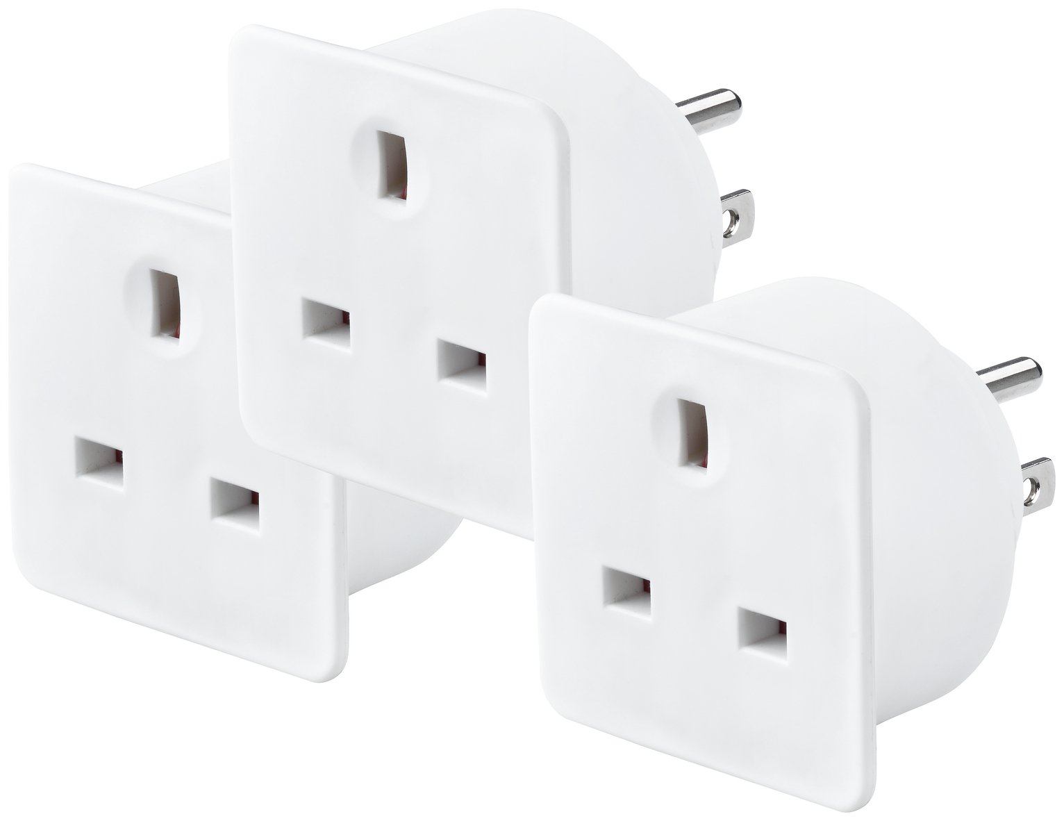 Masterplug UK to USA Travel Adaptor - 3 Pack
