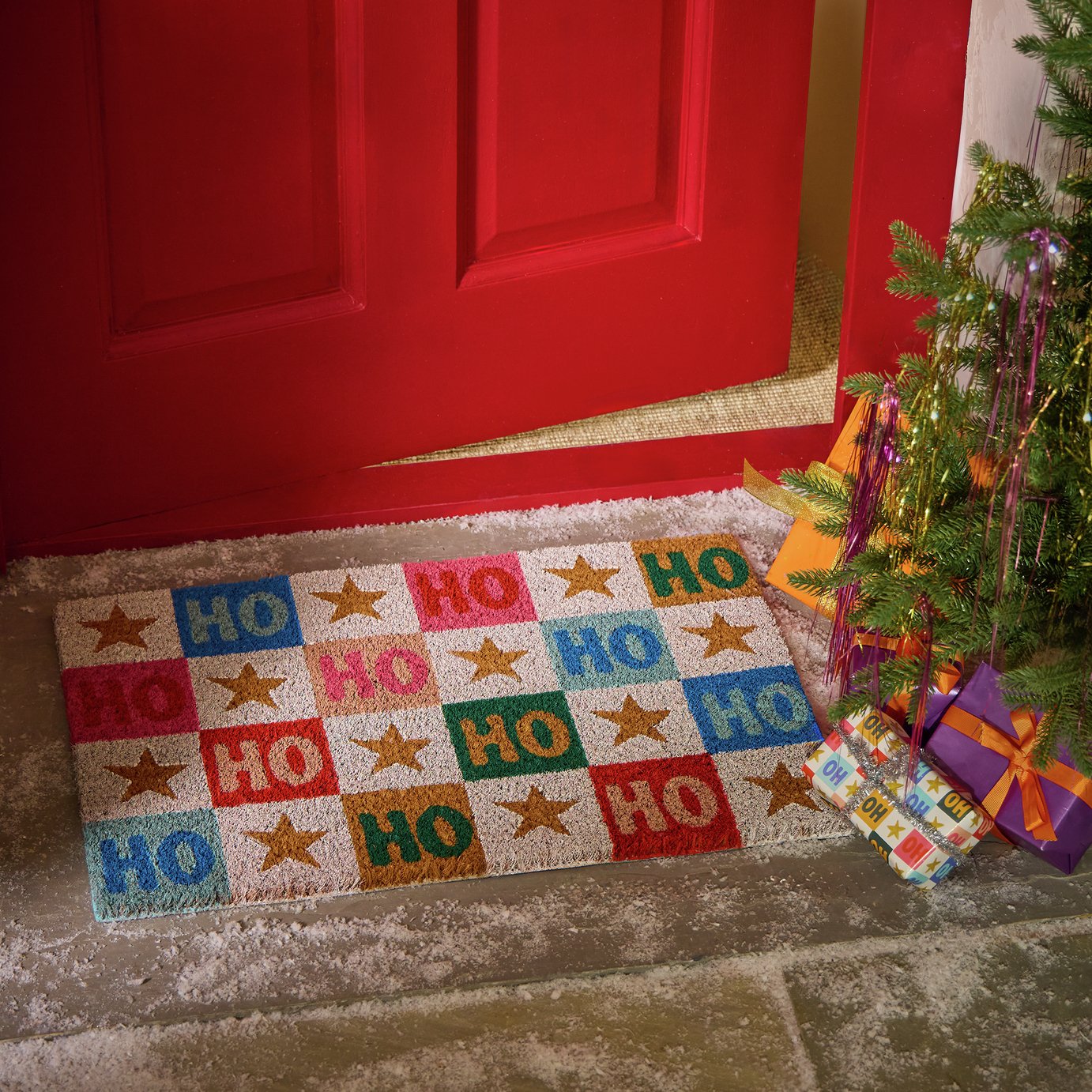 Argos Home Novelty Ho Ho Ho Christmas Doormat