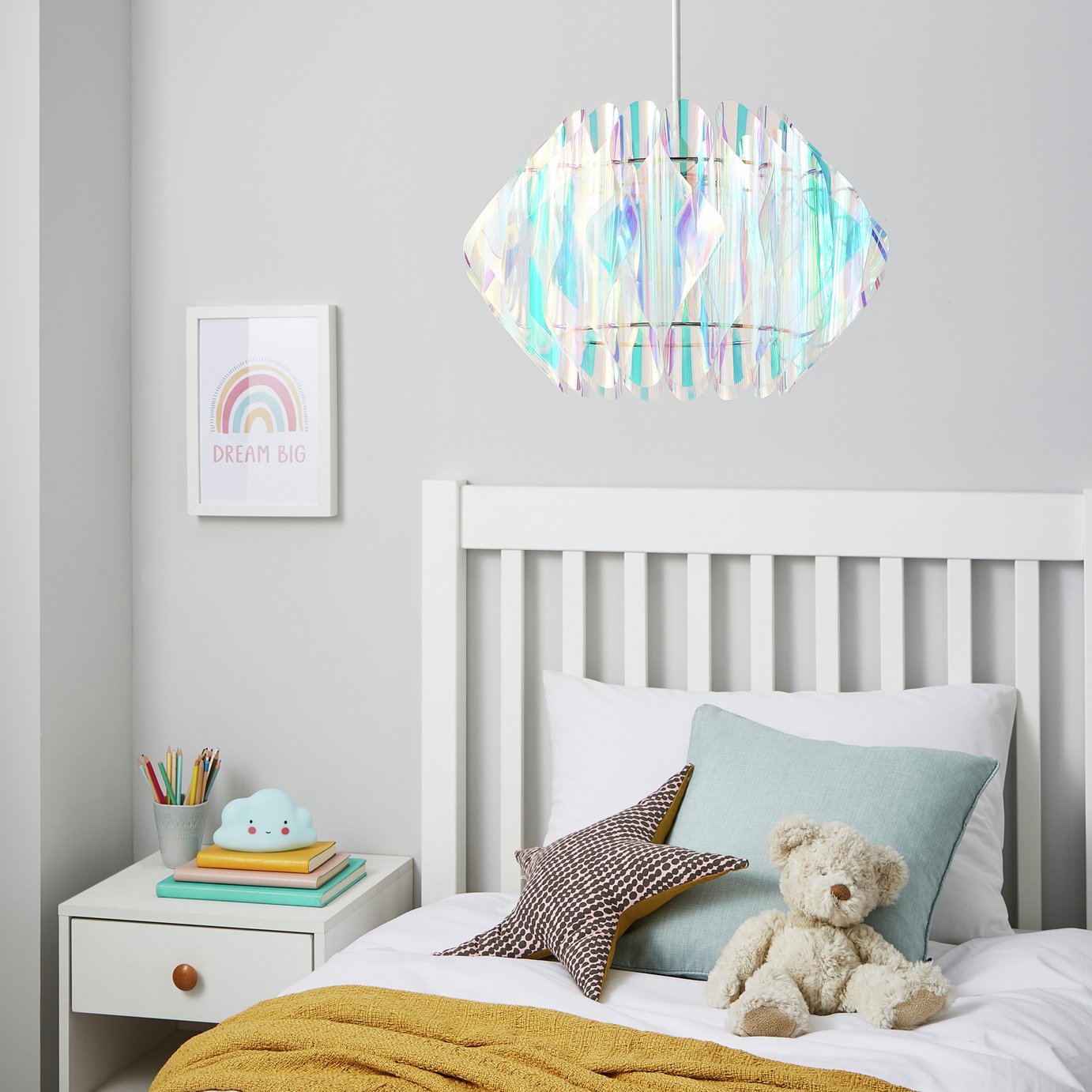 Glow Kids Iridescent Easy Fit Lampshade - 35cm