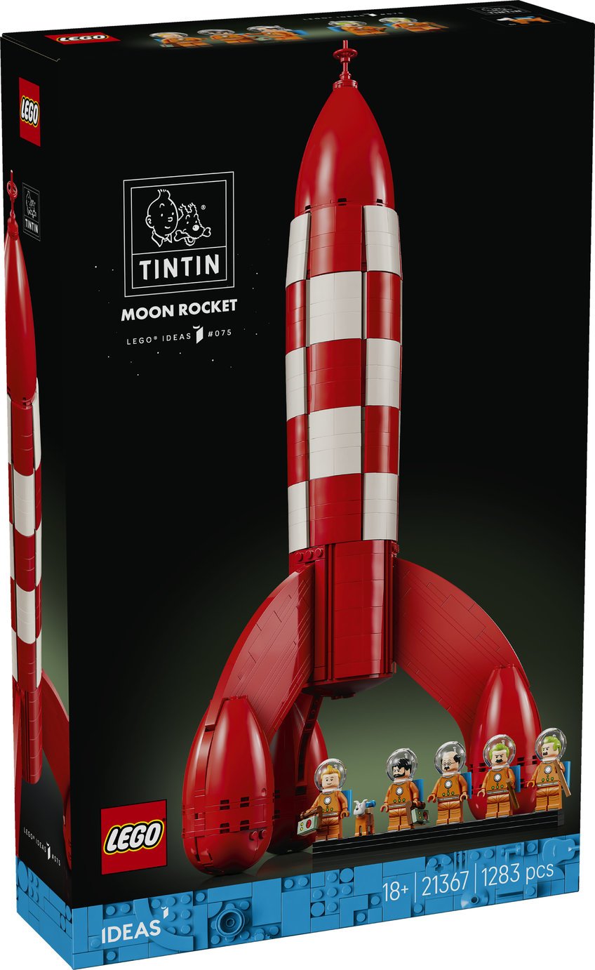 LEGO Ideas Tintin Moon Rocket Model Building Kit 21367 PREORDER