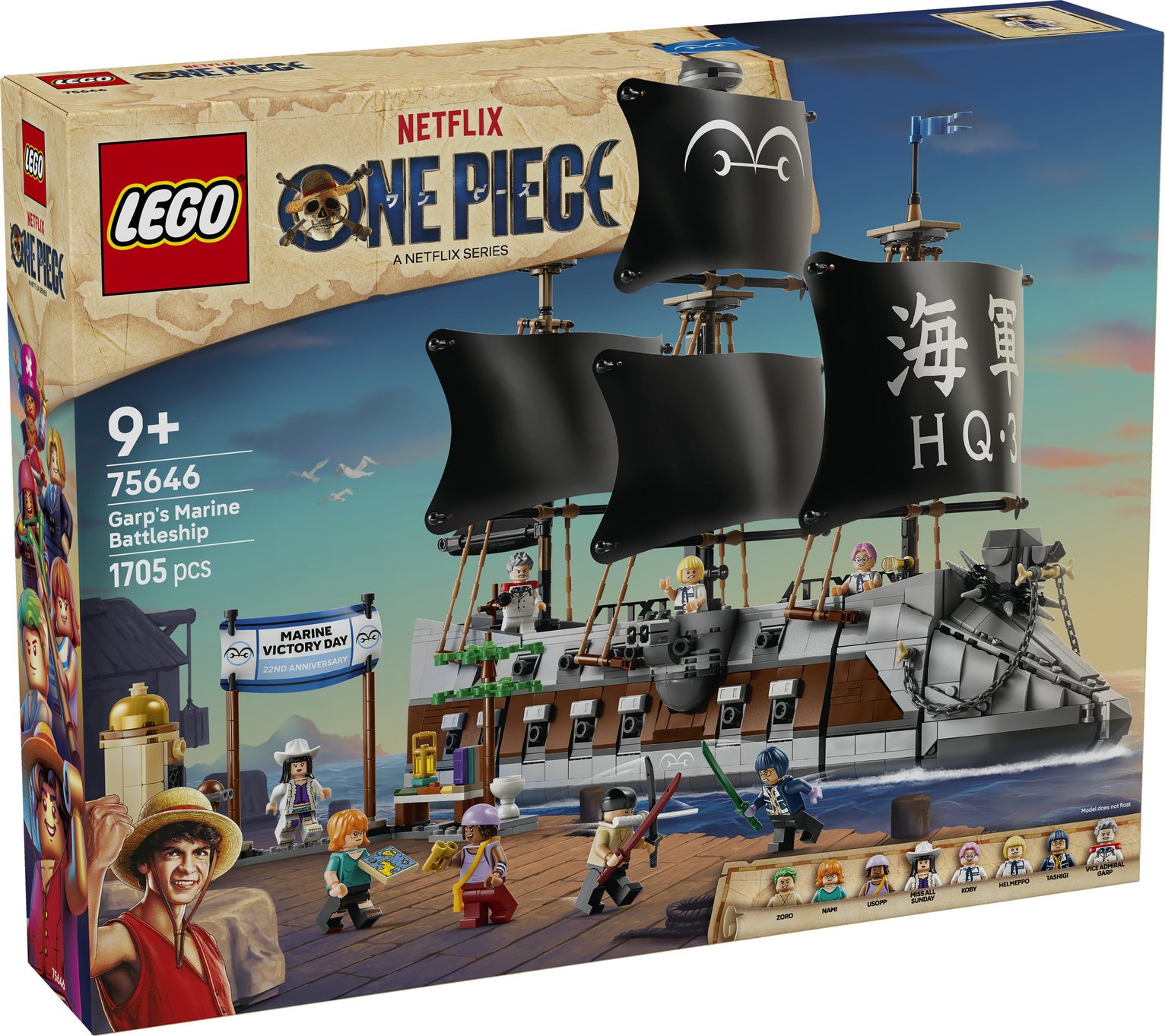 LEGO ONE PIECE Garp's Marine Battleship - Boat Toy 75646 PREORDER