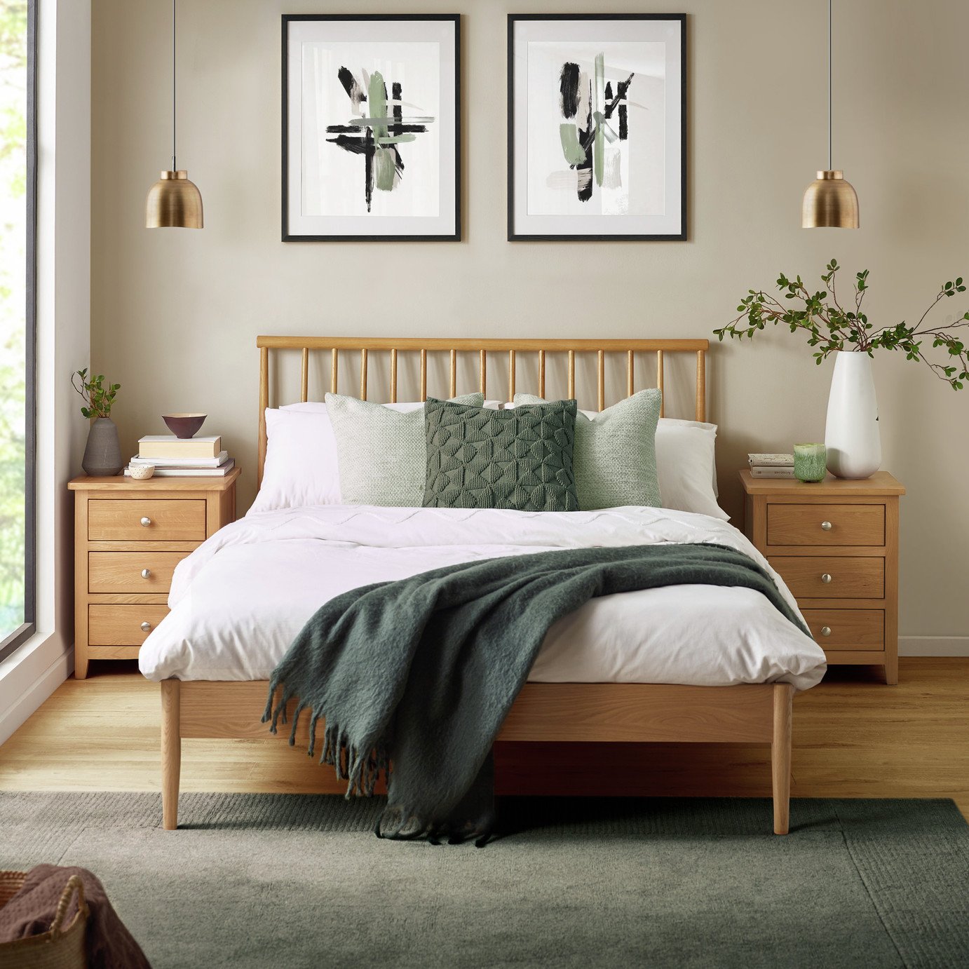 Julian Bowen Belton Kingsize Bed Frame - Oak