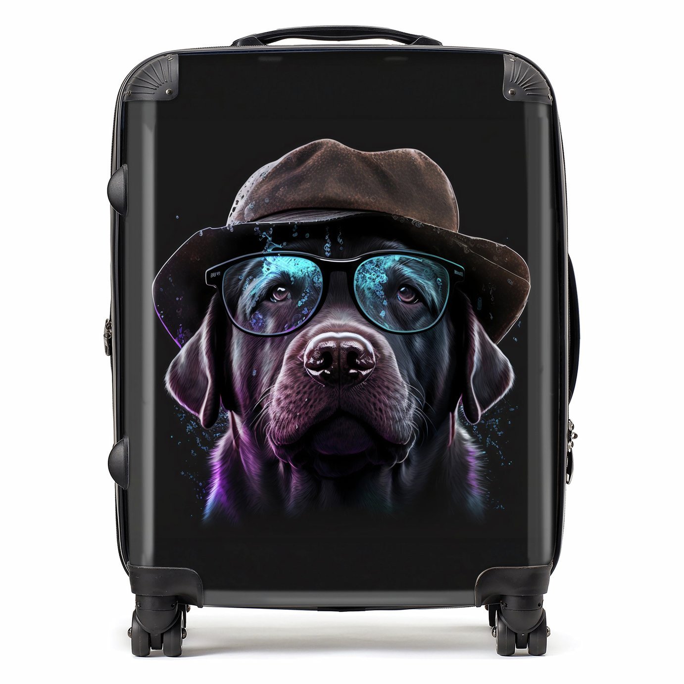 Warren Reed - Designer Labrador Retriever Dog 8-Wheel Hard Suitcase