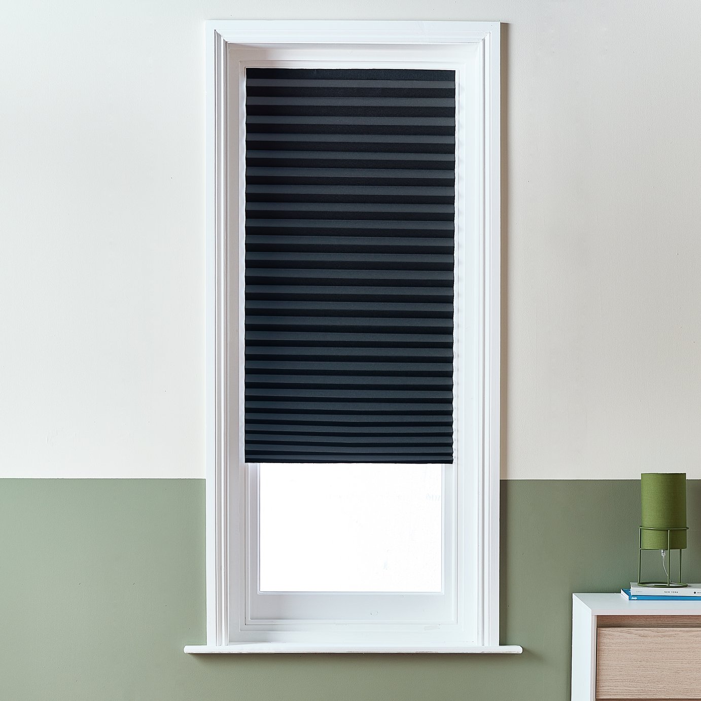 Home Essentials Blackout Black Temporary Blind
