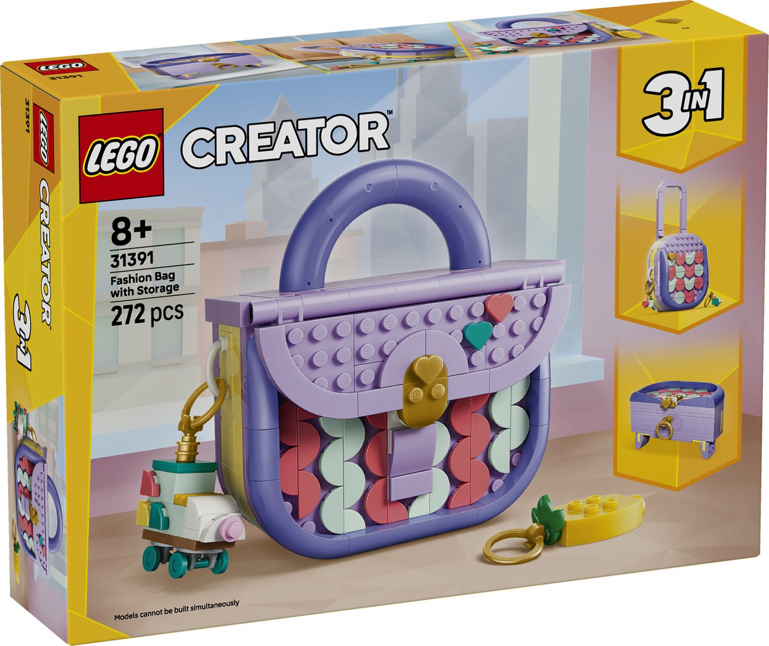 LEGO Creator 3 in 1 Art Fashion Bag with Storage Toy 31391 PREORDER