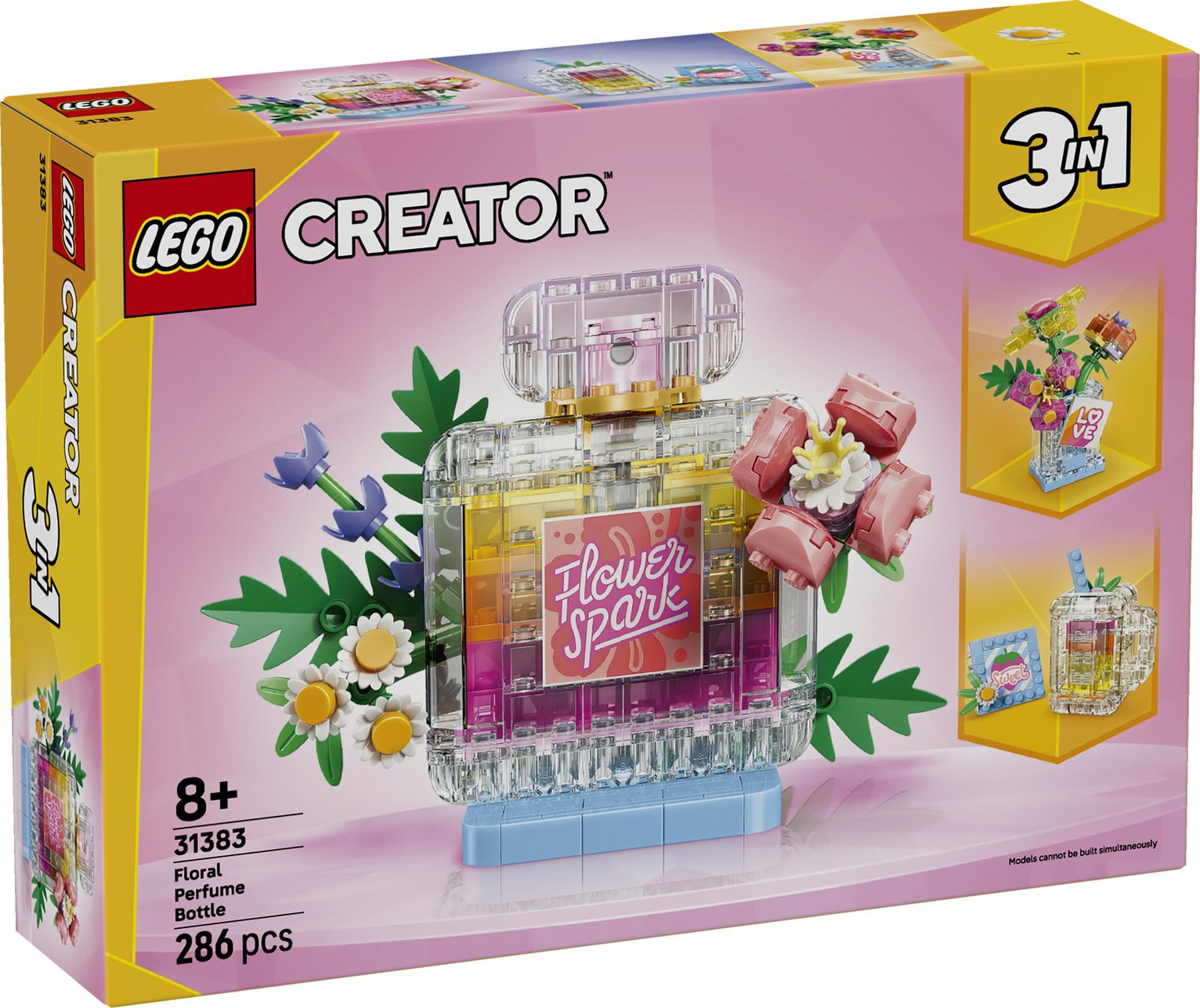 LEGO Creator 3 in 1 Floral Decor Perfume Bottle Set 31383 PREORDER