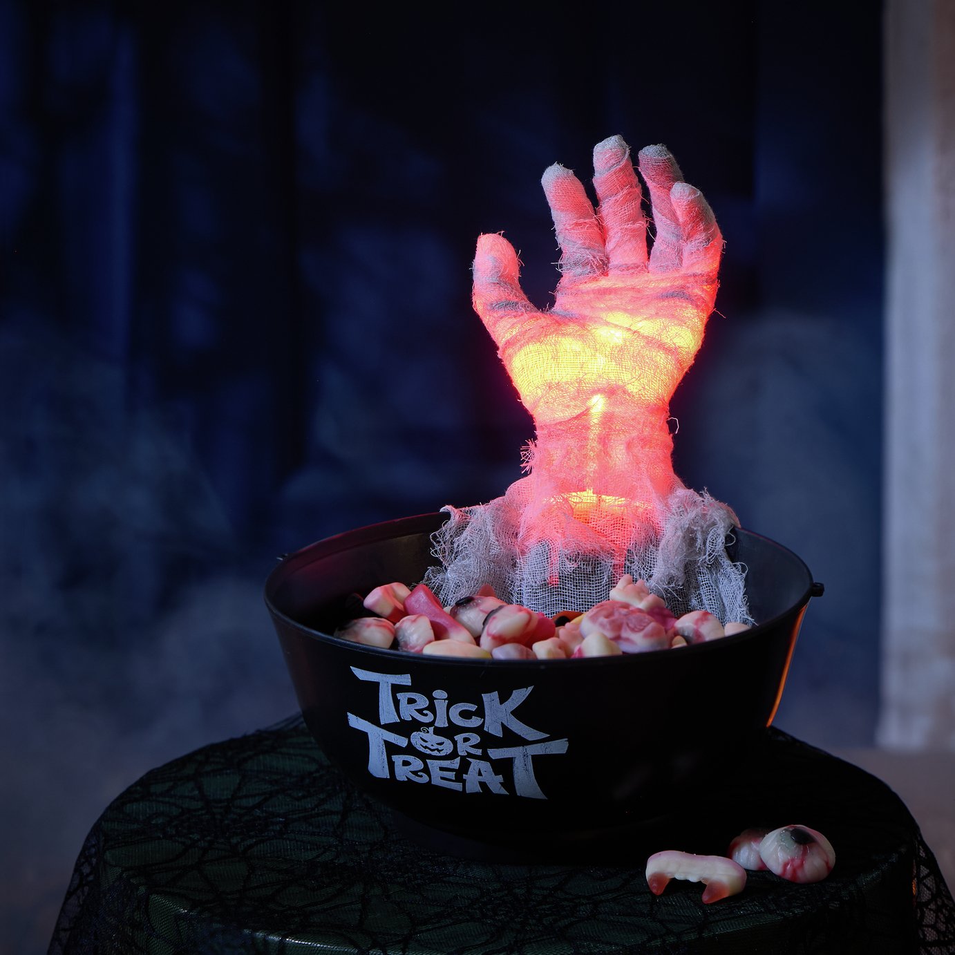 Argos Home Trick or Treat Animated Hand Moving Candy Bowl