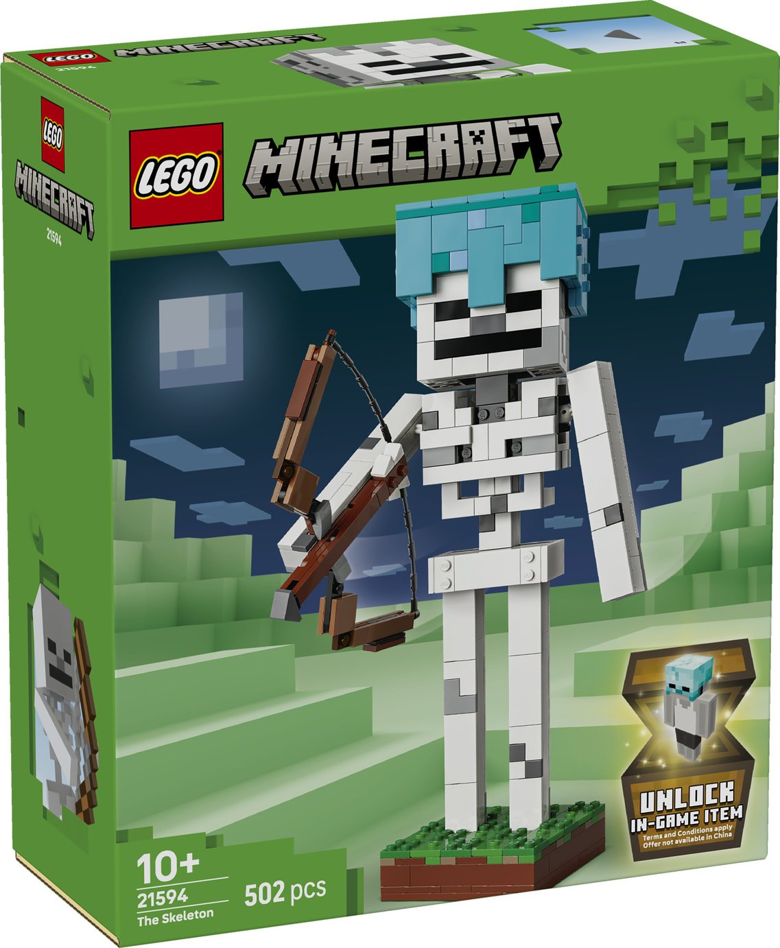LEGO Minecraft The Skeleton Figure Toy - Gaming Decor 21594 PREORDER