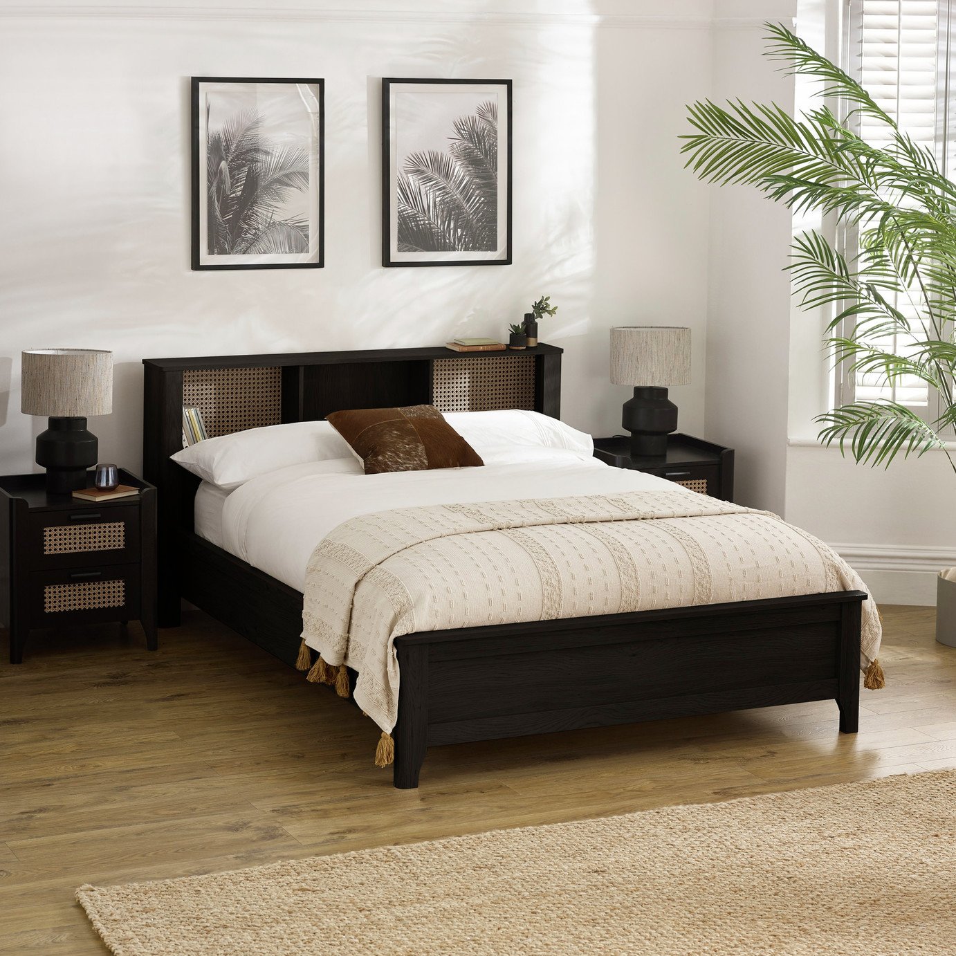 Julian Bowen Sydney Rattan Bed Frame