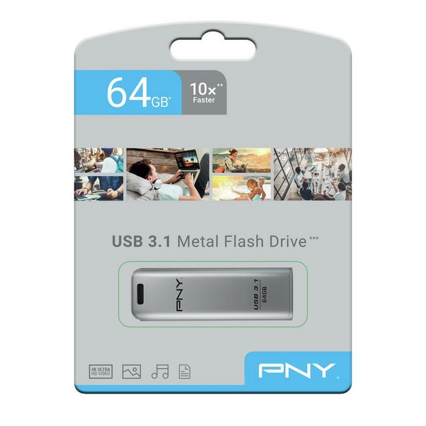 Buy PNY Elite Steel USB 3.1 Flash Drive - 64GB | USB storage |