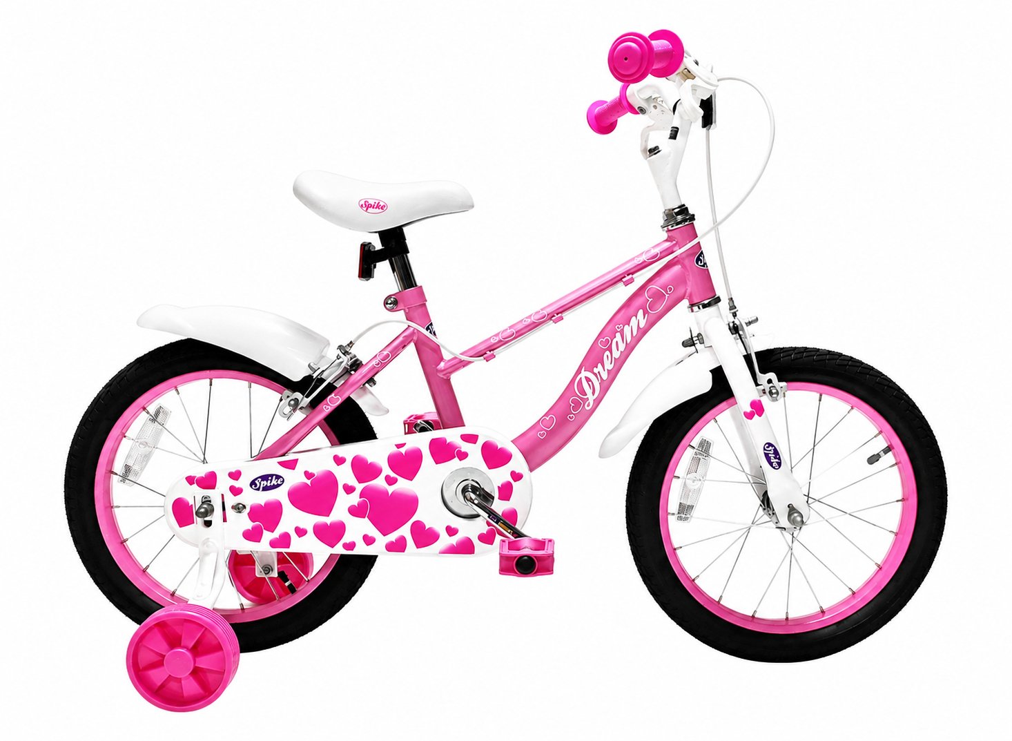 Spike 16 inch Wheel Size Dream Girls Balanced Bike - Pink