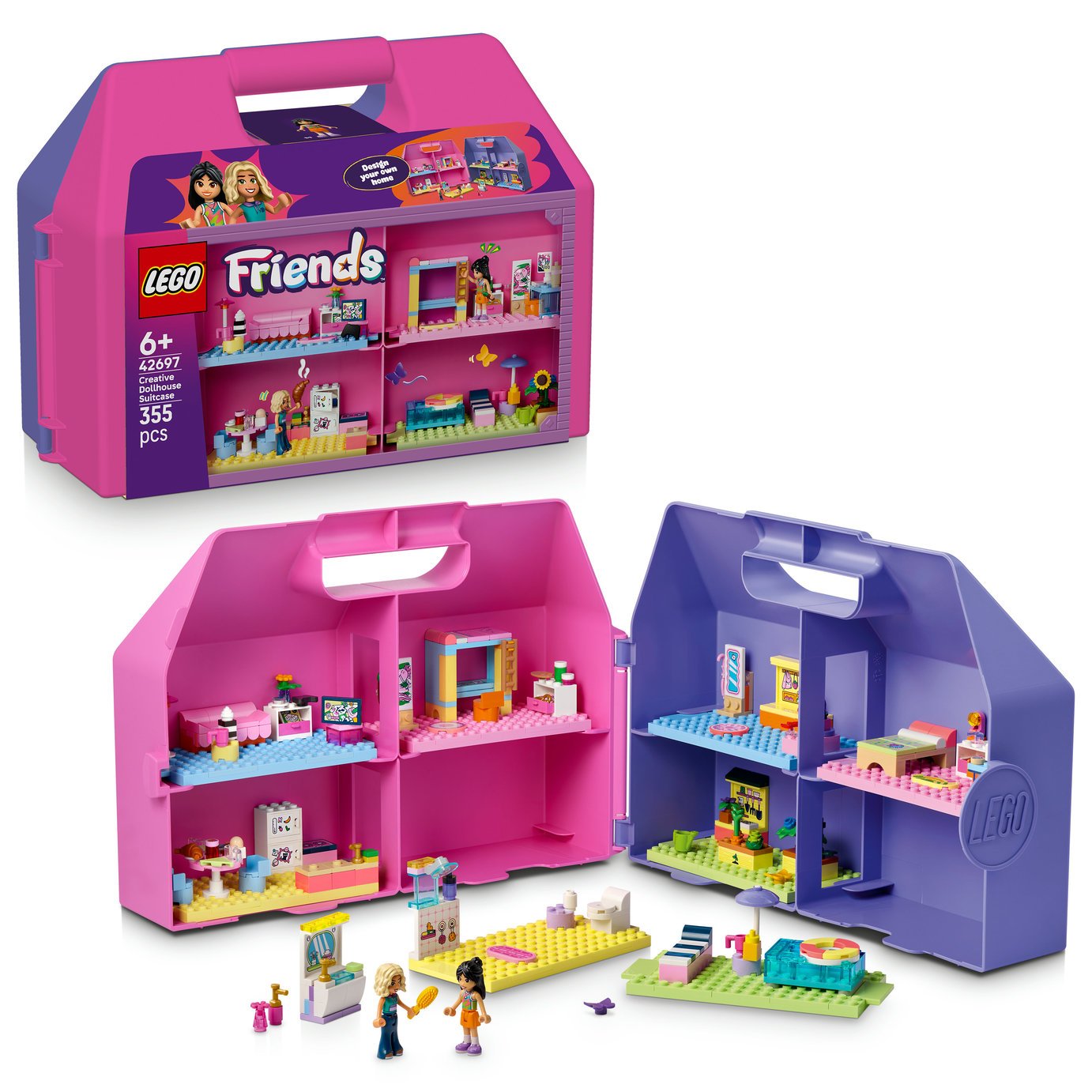LEGO Friends Creative Dollhouse Suitcase Travel Toy 42697