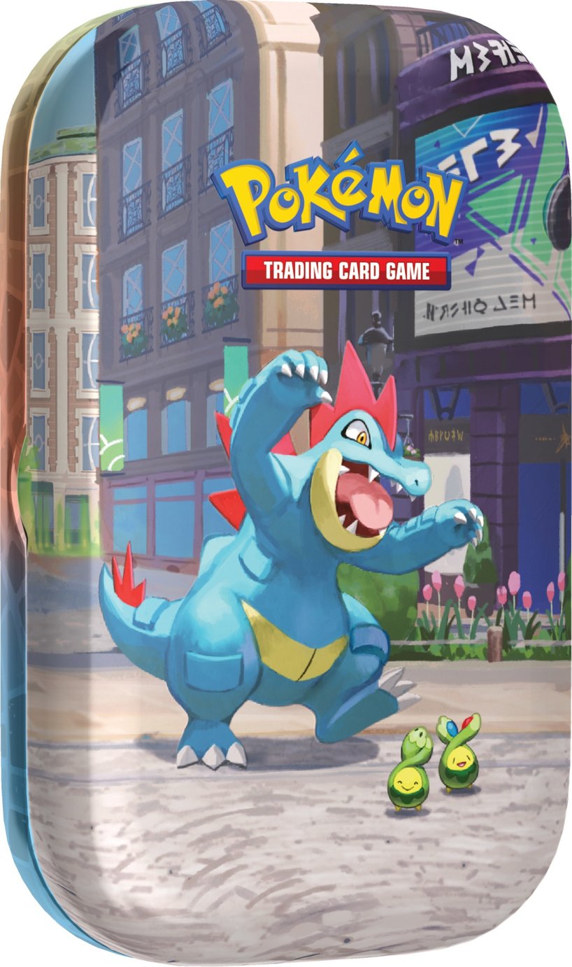 Pokémon Lumiose City Feraligatr Budew Trading Cards Mini Tin