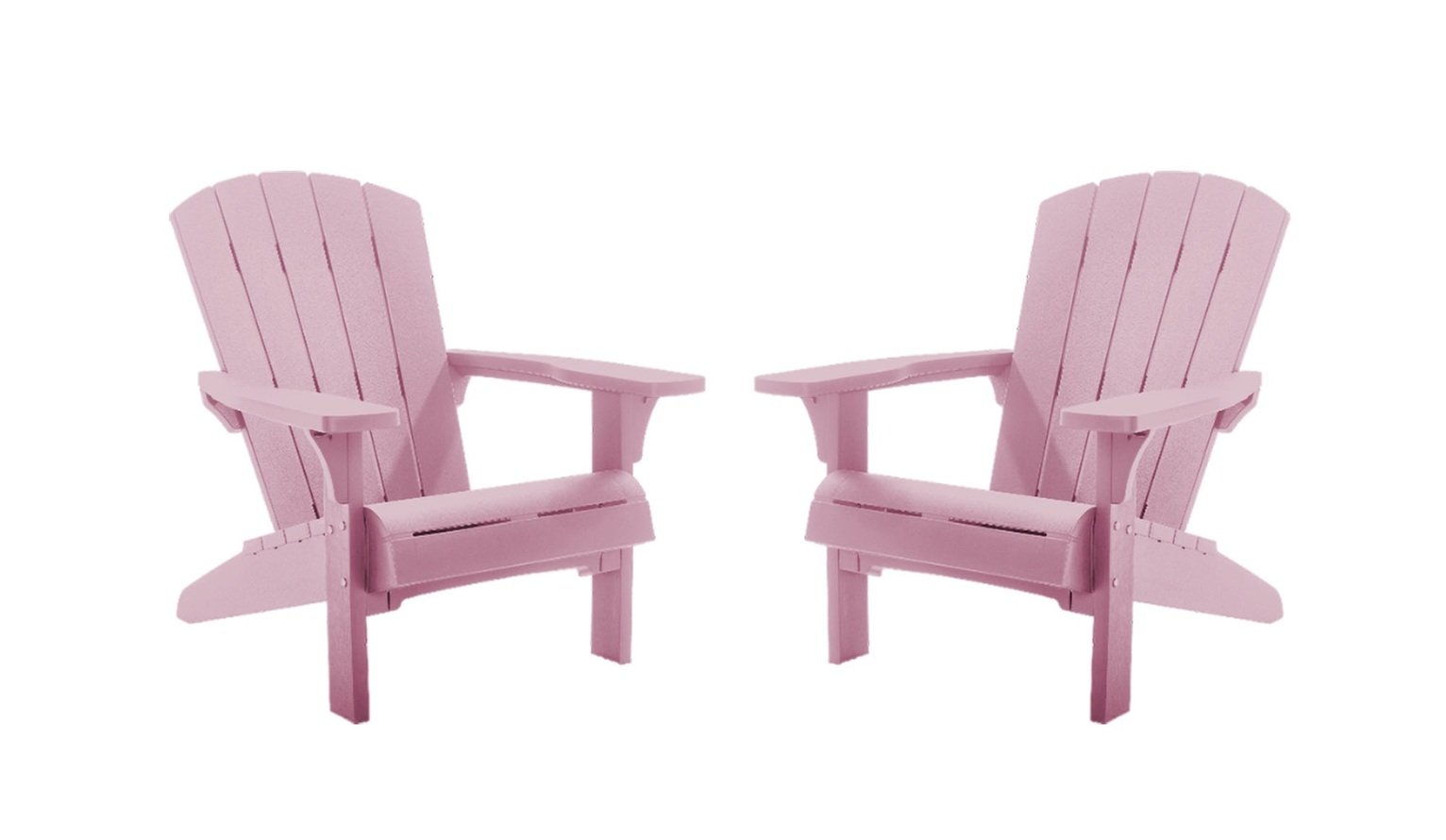 Keter Alpine Adirondack Set of 2 Resin Chair - Pink