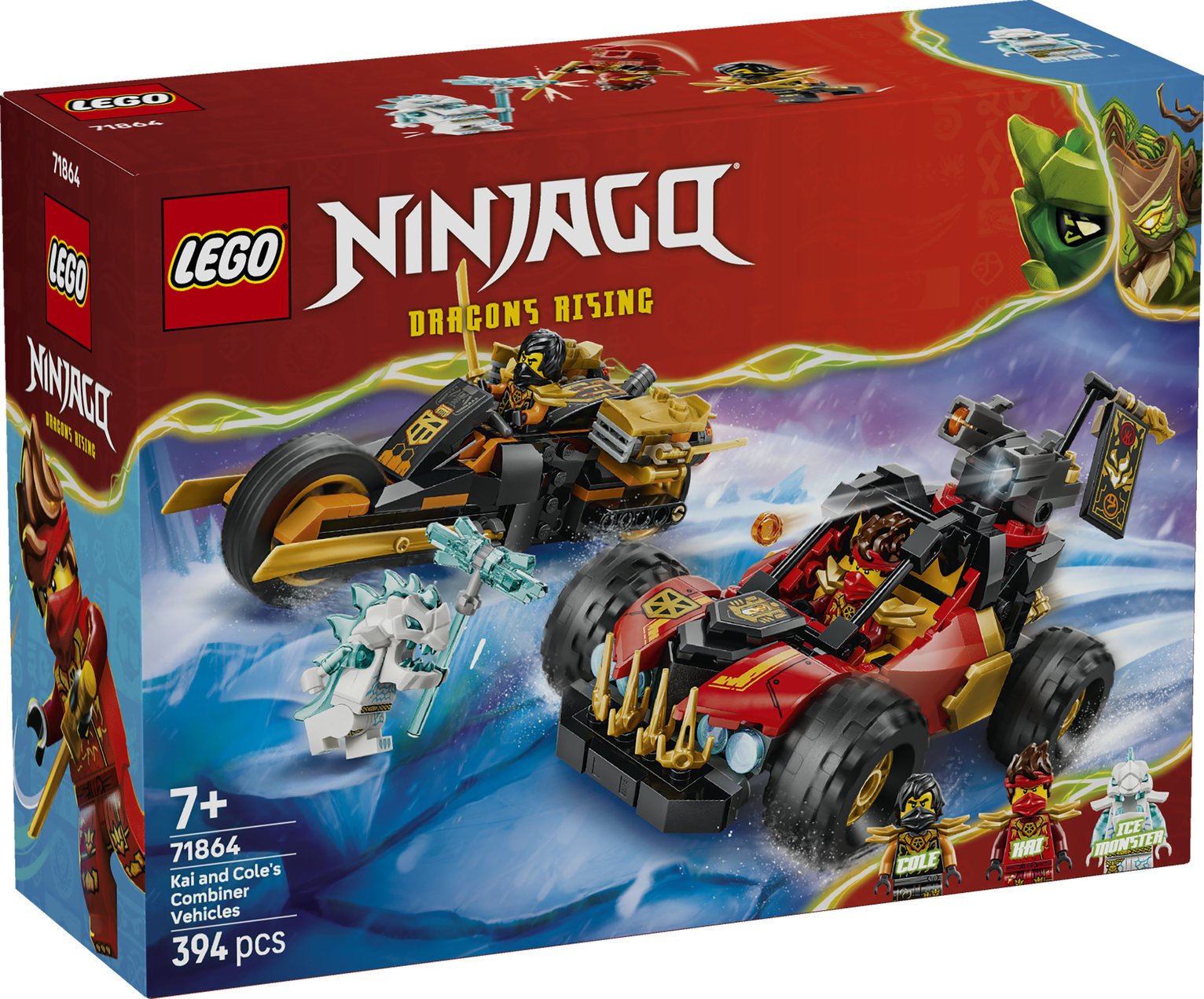 LEGO NINJAGO Kai and Cole's Combiner Vehicles Toy 71864 PREORDER