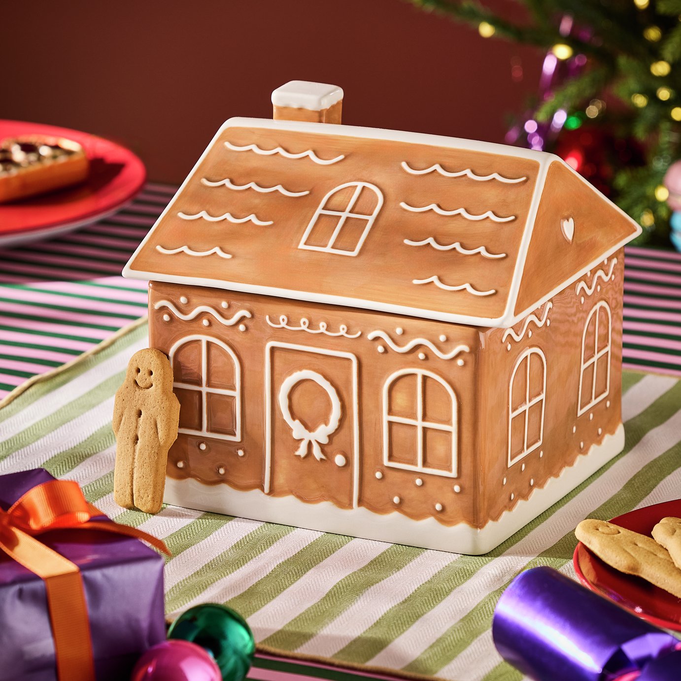 Argos Home Gingerbread House Treat Jar
