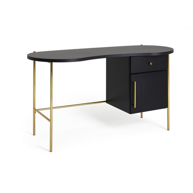 Buy Habitat 1 Drawer Jelly Bean Desk - Black | Desks | Argos