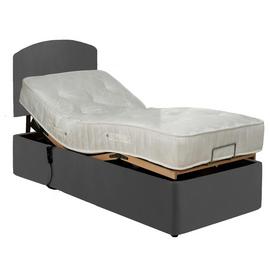 MiBed Berrington Adjustable Single Fabric Bed Frame