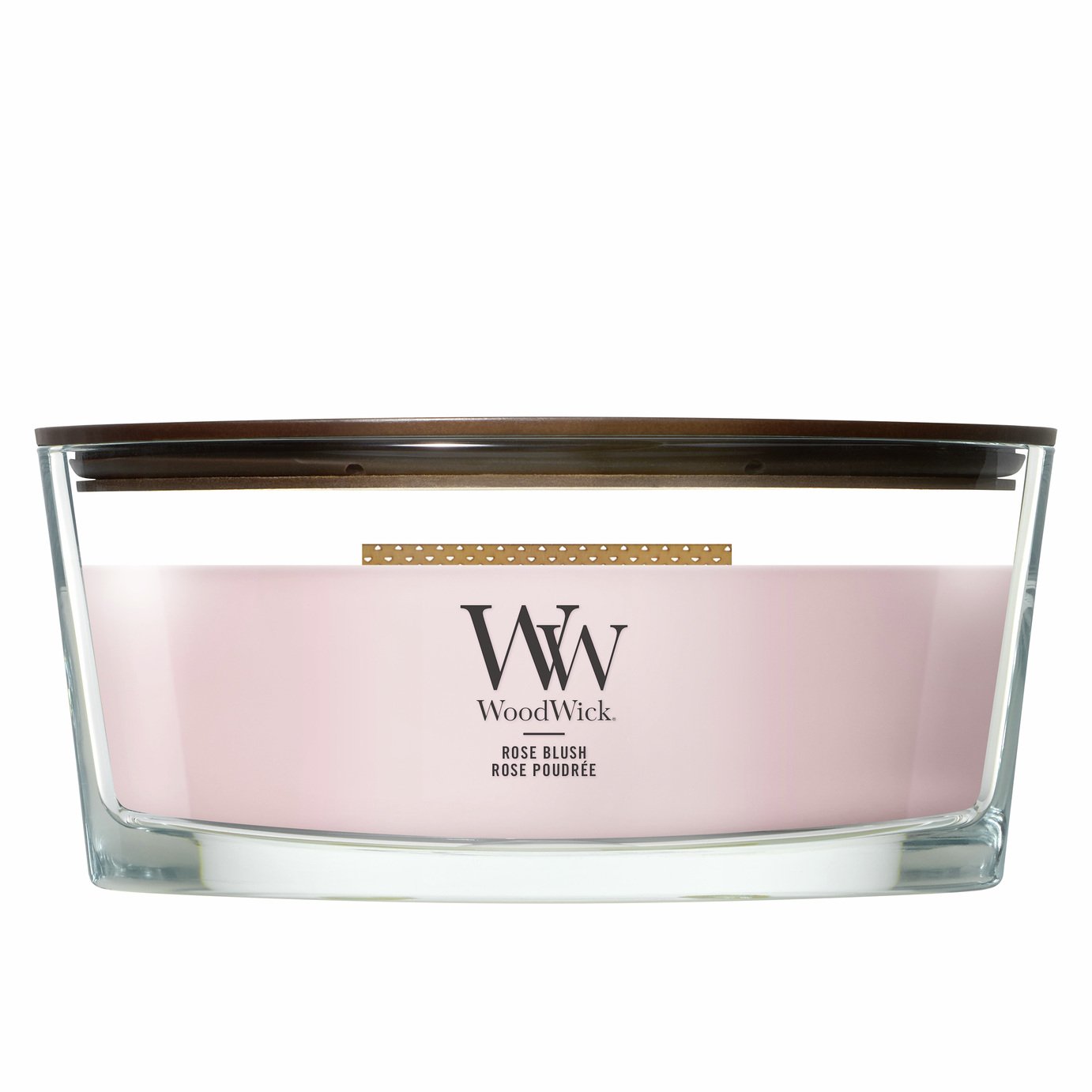 WoodWick Medium Ellipse Jar Candle - Rose Blush