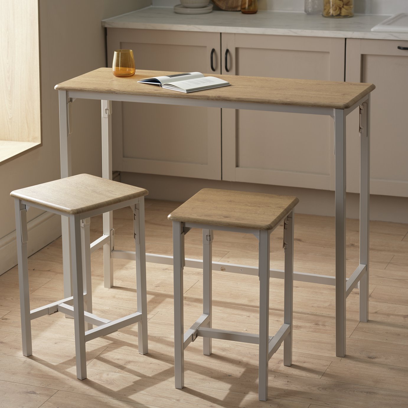 Argos Home Bolitzo Bar Table & 2 Stools  