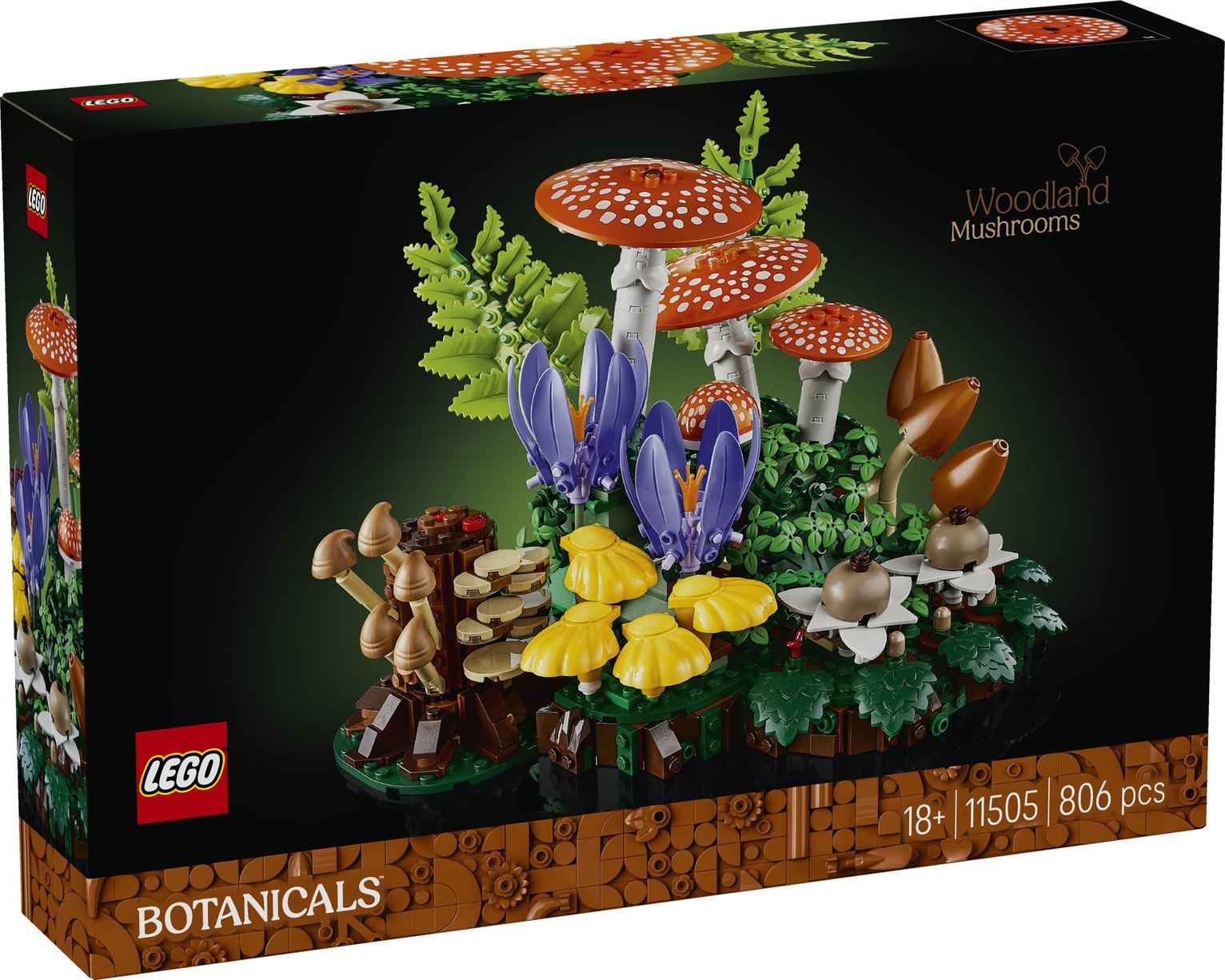 LEGO Botanicals Woodland Mushrooms Decor Set 11505 PREORDER
