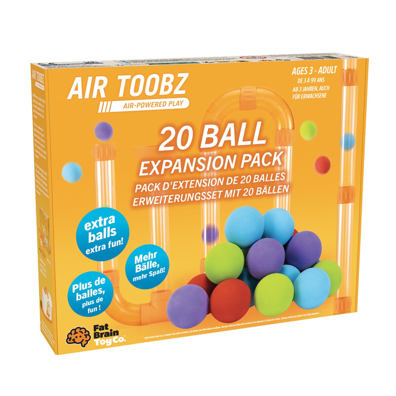 Fat Brain Toys Air Toobz Add On 20 Balls Expansion Pack
