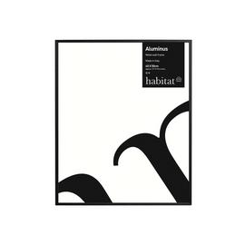 Habitat Aluminus Metal Picture Frame - Black - 40x50cm