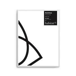 Habitat Aluminus Metal Picture Frame - White - 31x41cm