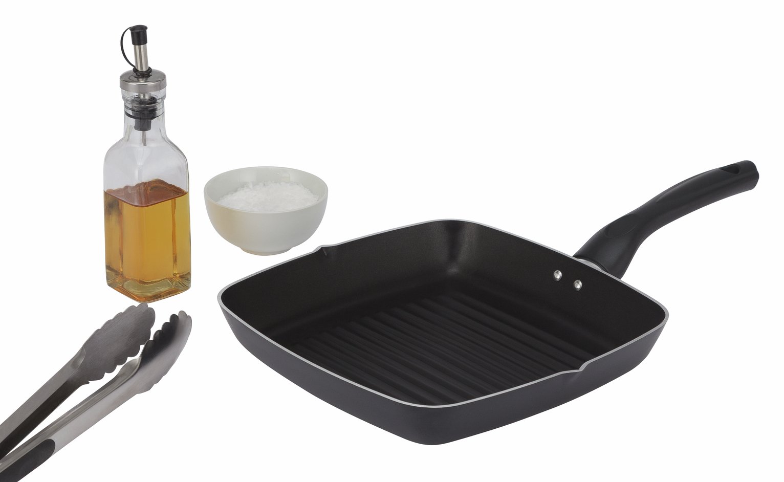 Argos Home 24cm Non Stick Aluminium Griddle Pan