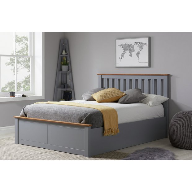 Buy Birlea Phoenix Kingsize Ottoman Wooden Bed Frame Stone