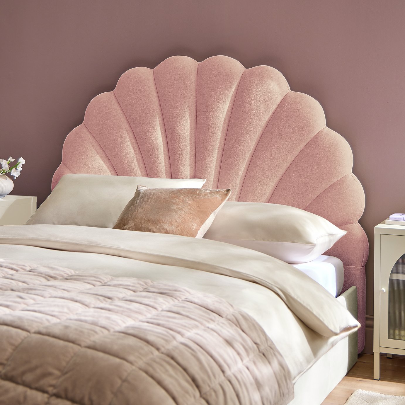Argos Home Shona Double Headboard - Pink