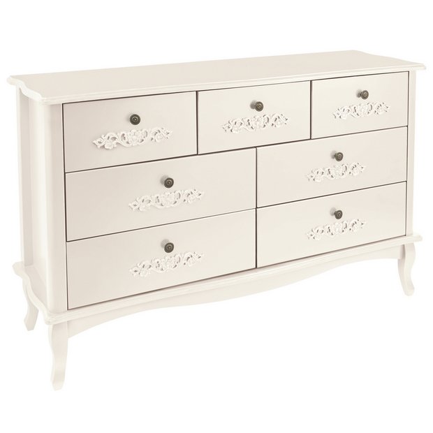 Buy Argos Home Sophia 7 Drawer Chest Of Drawers Soft White