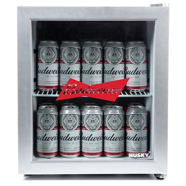 Buy Husky Budweiser 48 Litre Drinks Cooler Silver Mini Fridges Argos