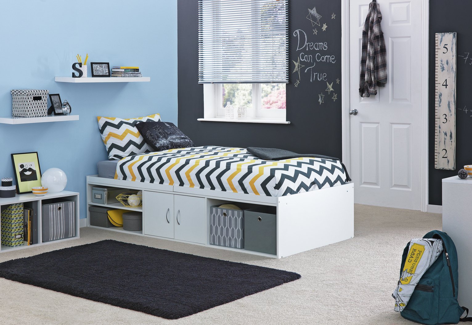 Argos Home Freddie Storage Cabin Bed - White